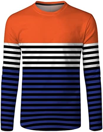 Мъжки Модни и Ежедневни Спортна Риза Райе с дигитален Печат и кръгло деколте 2023, Мъжки Ризи С Графичен Дизайн