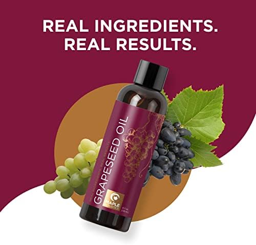 Чисто масло от гроздови семки за грижа за кожата - Течно масло от гроздови семки, студено пресовано за кожата с Овлажняващ масло-носител за