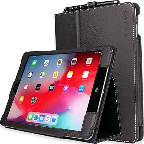 Монтиране на калъф за iPad 10.2 / Калъф за iPad Air 3 / Калъф за iPad Pro 10.5, Защитен Кожен калъф и поставка за iPad 9-то поколение Case - Чернейший Черен