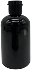 Шишета Natural Farms Black Boston БЕЗ BPA по 4 грама - 6 опаковки на Празни контейнери за Многократно използване на Почистващи средства за Етерични масла - Ароматерапия | Черна кап