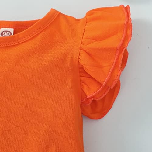 Sanpersonlin / Однотонная Тениска за Момиченца, Детска Блуза, на База Монофонични Топ С Къдри, Памучен Ежедневни Облекла