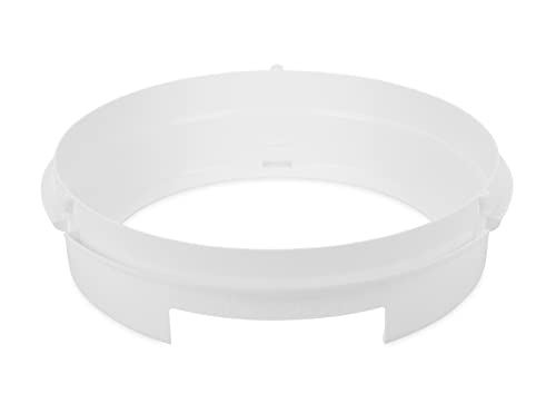 9-инчов диспенсер за пластмасови чинии Camco Pop-A-Plate | идеален за компактни помещения, автомобили и ремаркета | Закрепени под шкафове или рафтове | Бял (57001)