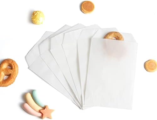 Volanic 100ШТ 4X6 Инча Прозрачни Пакети От Перламутровой Восъчна Хартия, за Предложения, Вечерни Чанти за Печене на Бисквити, Сандвич-Опаковане на Сапун