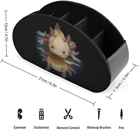 Кутия за съхранение на дистанционното управление Axolotl on Dark Многофункционален Държач на дистанционното управление за телевизора,