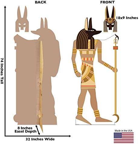 Картонени Хора Египетски Анубис с Шнорхел, Изрежете от Картон Комик