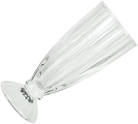 Luxshiny 1бр Десерт Чаша Прозрачни Чаши Прозрачен Контейнер Прозрачни Чаши Вечерни Чаша Стъклена Чаша За Закуски Стъклени Чаши На Вертикални Райета Чаша За Чаша Пудин?