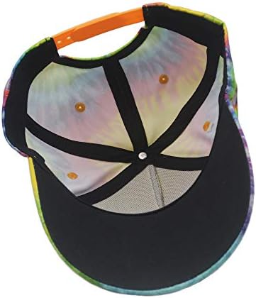 Бейзболна шапка с Принтом BWBFVPW Вратовръзка Боядисват с Регулируема Саржевой Спортна Папиной Шапка за Мъже и Жени