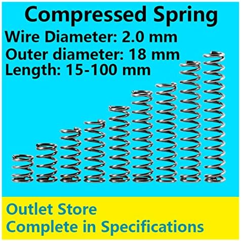 Система за компресия Подходящи за повечето ремонтни работи I Пружина компресия Пружина компресия втягивающая пружина Диаметър от 2.0 мм, външен диаметър 18 mm, дължин?