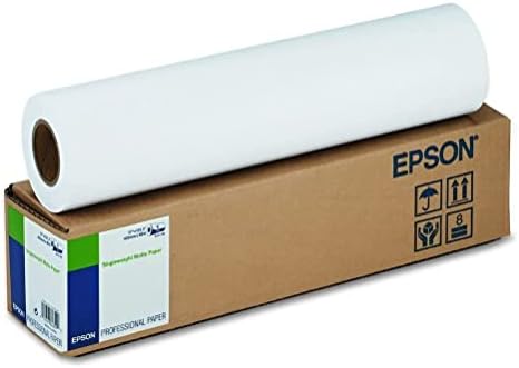 Однотонная матирана хартия Epson S041746 (поименно 17 инча x 131 фут), бяла