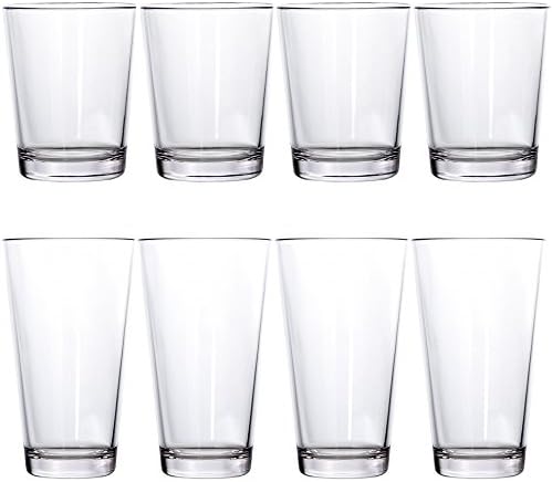 Американски Акрилни бистро, 8 опаковки Небьющихся тритановых камъни и чаши за вода, Прозрачни | Комплект по 20 и 15 грама. Чаши за пиене | за многократна употреба, без б?