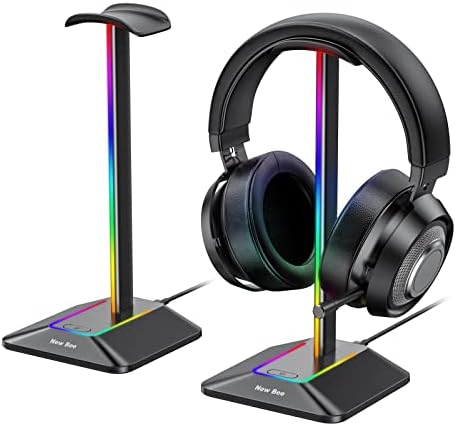 Новият титуляр на десктоп гейминг слушалки bee RGB за слушалки с 7 режима на осветление и неплъзгащи гумена основа е Подходящ за всички аксесоари за слушалки