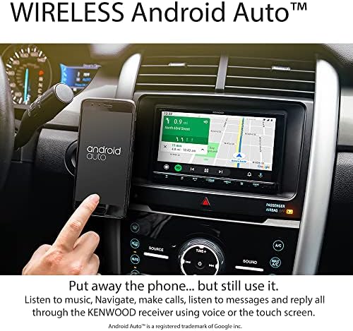 KENWOOD eXcelon DMX907S 6,95Цифрова Мултимедийна автомобилна стерео Bluetooth-USB, AM/FM HD-радио, двоен DIN, wi-Apple CarPlay