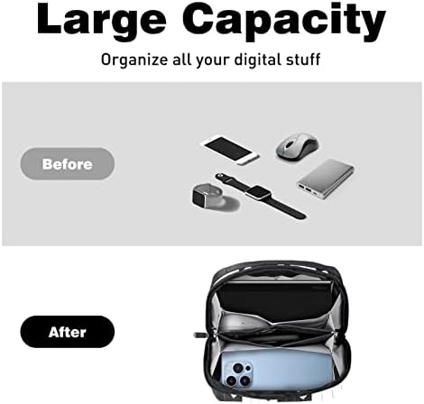 Електронен органайзер за пътуване, преносима техническа чанта, Калъф за електронни аксесоари, водоустойчив кабел калъф за зарядното
