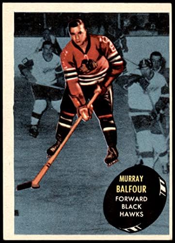 1961 Топпс # 33 Мъри Бальфур Чикаго Блекхоукс (Хокейна карта) БИВШ Блекхоукс