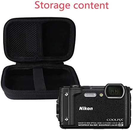 Твърд калъф WERJIA за носене Съвместим с цифров фотоапарат Nikon стилен компактен дизайн, w300/W150