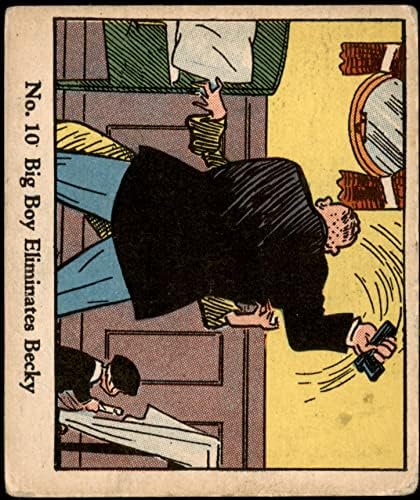 1931 Дик Трейси # 10 Голямо Момче Елиминира Беки (Карта) ДОБРЕ