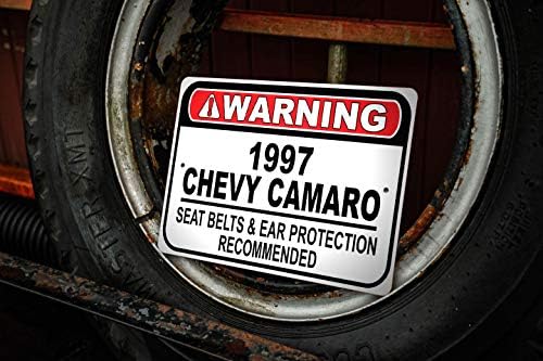 1997 97 Знак Препоръчва колан Chevy Camaro за бърза езда, Метален Знак на Гаража, монтиран на стената Декор, Авто знак на GM - 10x14