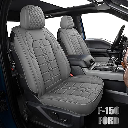Седалките камиони BALLIOL, съвместими с Ford F-150 2015-2023 XL XLT, възглавница от изкуствена кожа Lariat King Ranch Platinum