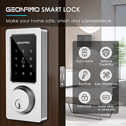 Система за заключване на вратите без ключ, умен заключване на засове с приложение Bluetooth, електронна клавиатура, IC карта, резервни
