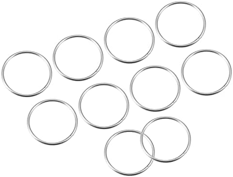 Уплътнителни пръстени от неръждаема стомана METALLIXITY 304 (50 mm O.D., с дебелина 3 мм) 10 бр., Сварное Кръгъл Пръстен за захващане