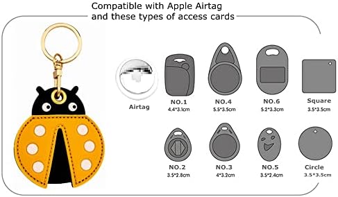 2 Опаковки Tomcrazy 3в1 Защитен калъф от изкуствена кожа за Apple Airtag Ключодържатели Huawei Tag Калъф За ключове Пръстен За съхранение на