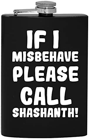 Ако аз не се водя, моля, обадете се Shashanth - 8-унцевая фляжка за алкохол