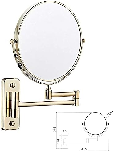 Различно Огледало, Огледало Xiaoqiang Огледало За Баня Стенни Двустранно Огледало 8-Инчов Огледало за Суета 360 Въртящо се Огледало За Грим