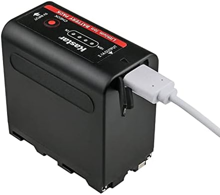 Батерия Kastar 3-Pack NP-F980EXP и двойно-бързо зарядно устройство CH04, съвместим с камера Sony DCR-TRV320 DCR-TRV410 DCR-TRV420 DCR-TRV49, бъдещата led осветление за видео/камера Amaran AL-H198 AL-M9