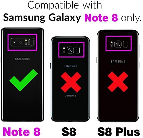 Съвместим с Samsung Galaxy Note 8 Калъф за мобилен телефон с Магнитна стойка, Вертикален държач за стойка, Тънък, от TPU,