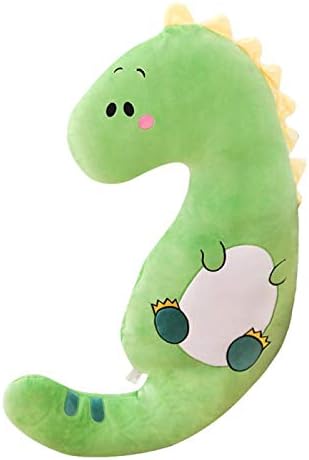 Uongfi Голяма възглавница с животни и играчка Плюшен Динозавър Прасе Възглавница е Кукла Играчка за подарък (Цвят: Зелен