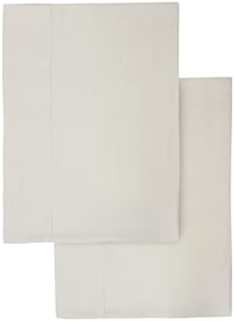 Калъфка за възглавница от органичен памук със стандартен размер - Комплект от 2-те небеленых, мръсно-бели, не съдържат оцветители