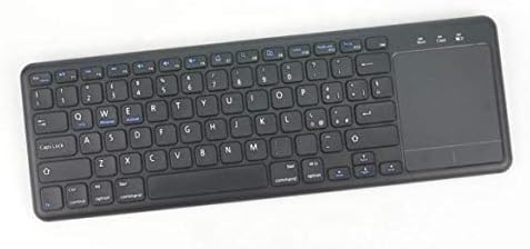 Клавиатура BoxWave е Съвместим с LG Грам 16 2-в-1 (16T90P) (клавиатура от BoxWave) - Клавиатура MediaOne със сензорен панел, клавиатура в пълен размер, USB, безжичен тракпад за PC - Черно jet