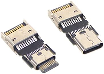 JMT USB3.2 Gen2 Адаптер Type-E за свързване на USB-C от мъжа към Жената USB3.1 10 Gbit/с задвижващи колела гнездо за разширение на дънната