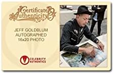 Джеф Голдблум с автограф Джурасик Парк тиранозавър рекс 16x20 Снимка