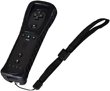 Дистанционно управление Prodico Wii Nunchuck контролер със Силиконов калъф и лента за Nintendo Wii U и Wii Mini (черен)