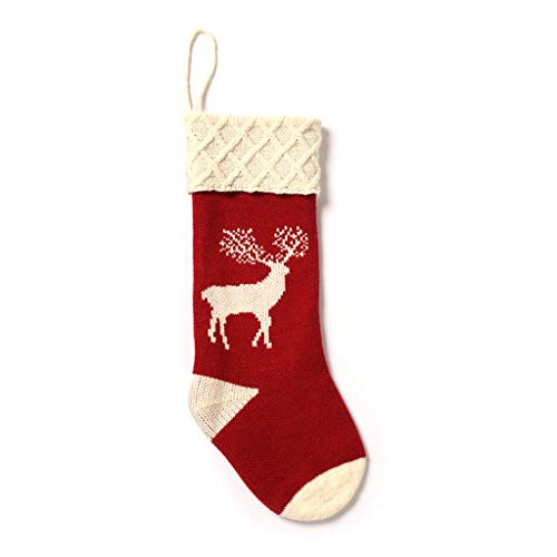 Sterose Коледна Украса Възли Чорапи От Лосове, Чорап, Подарък Пакет С Бонбони, Коледни Декорации