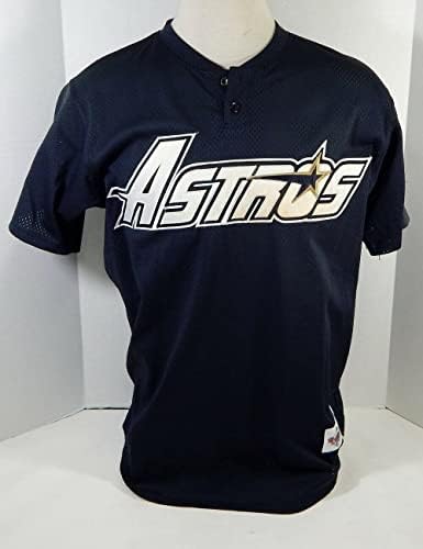 1994 Хюстън Астрос 29 Използвана в игра Черна Риза Astrodome Patch NP Изтрит 46 91 - Използваните в играта тениски MLB