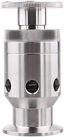 DERNORD Санитарен клапан за нулиране на вакуум с регулируемо налягане, предпазен клапан SS304 1,5 с три скоби