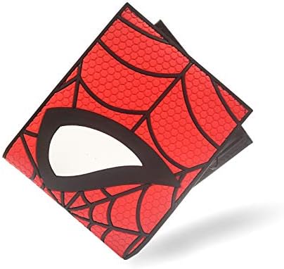 Чантата си на Супергерой за момчета, Двойна чантата за мъже, Ретро портфейл с комиксами от PVC Стандартен размер 4,5 х 3,5 в няколко