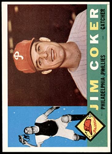 1960 Topps 438 Джим Кокер Филаделфия Филис (Бейзболна картичка) EX/MT Phillies