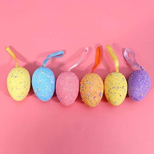 TOYANDONA Детски Играчки, Великденски Яйца от Стиропор, 10 бр., Определени за производство на яйца с Орнаменти за Великден партита,