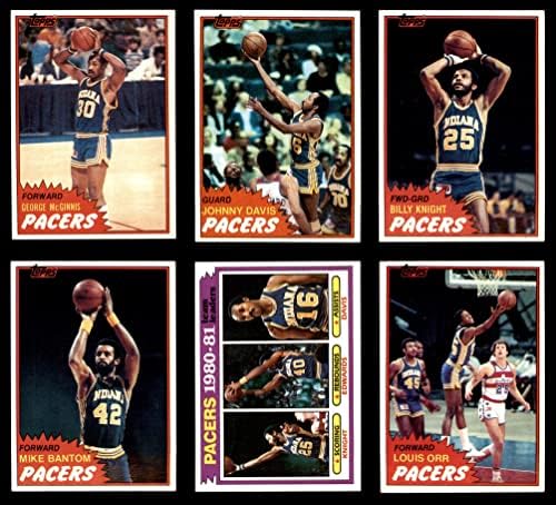 1981-82 Топпс Сет на екипа на Индиана Пейсърс Индиана Пейсърс (сет) EX/MT+ Пейсърс