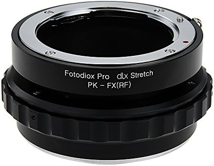 Адаптер за закрепване на обектива Fotodiox DLX Stretch - огледален обектив Pentax K Mount (PK) към корпуса беззеркальной фотоапарат Fuji