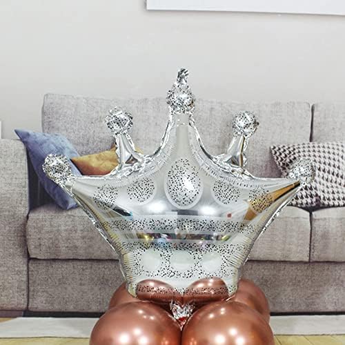 HORUIUS Сребърна Корона Балони Във форма на Короната Фолио Майларовые Балони за Душата на Детето Детски Момичета Сватба, Рожден Ден Аксесоари