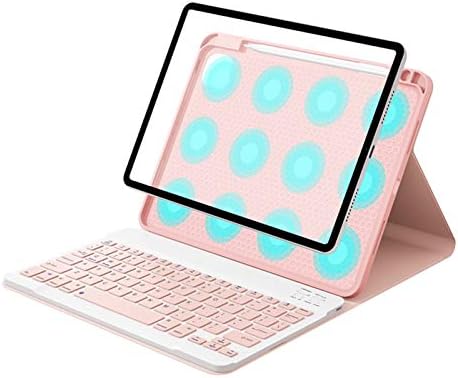 HAODEE за iPad Pro 11 2020 Калъф с държач за моливи Bluetooth Мишка Клавиатура Калъф A2228 A2231 A2068 A2230 (Цвят: Q Лилаво,