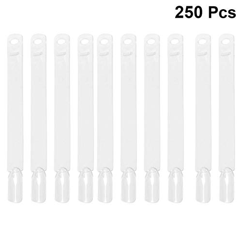 Lurrose 200ШТ Прозрачни Въздушни Накрайници за Дизайн на Ноктите, Пръчици За Дизайн на Ноктите, Цвят Поп-Пръчки, Дъска