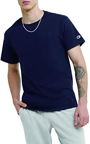 Мъжки класически памучен тениска Унисекс Champion за мъже и жени, класическа тениска (обикновена или Big & Tall)