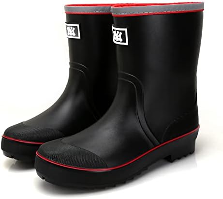 Непромокаеми обувки за мъже, Водоустойчиви Гумени Ботуши от PVC, Мъжки Градински обувки, Удобно Easy Поръсване обувки до средата