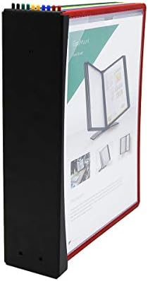 Удобен стенен дисплей Tarifold с 10 джоба за дисплеи - Различни цветове - Капацитет от 20 листа (EZW791)