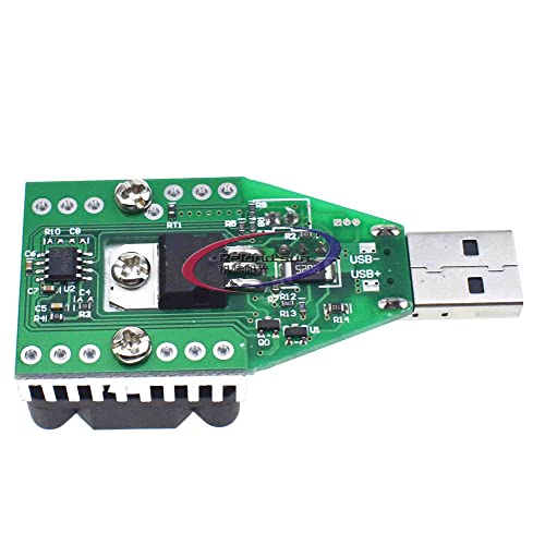 Мини USB 0.15 A-3A Електронен модул тестер на натоварването Регулируеми Постоянен ток за 3,7 На ~ 13 На 15 W Непрекъснато Интелигентна устойчивост на стареене (1-2A) (0.15-3A)